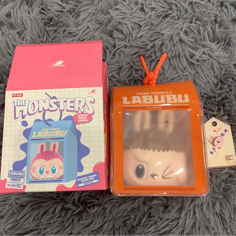 BNIB Pop Mart Labubu Wacky Mart Series-Pinch Pendant Blind Box - Yakitori